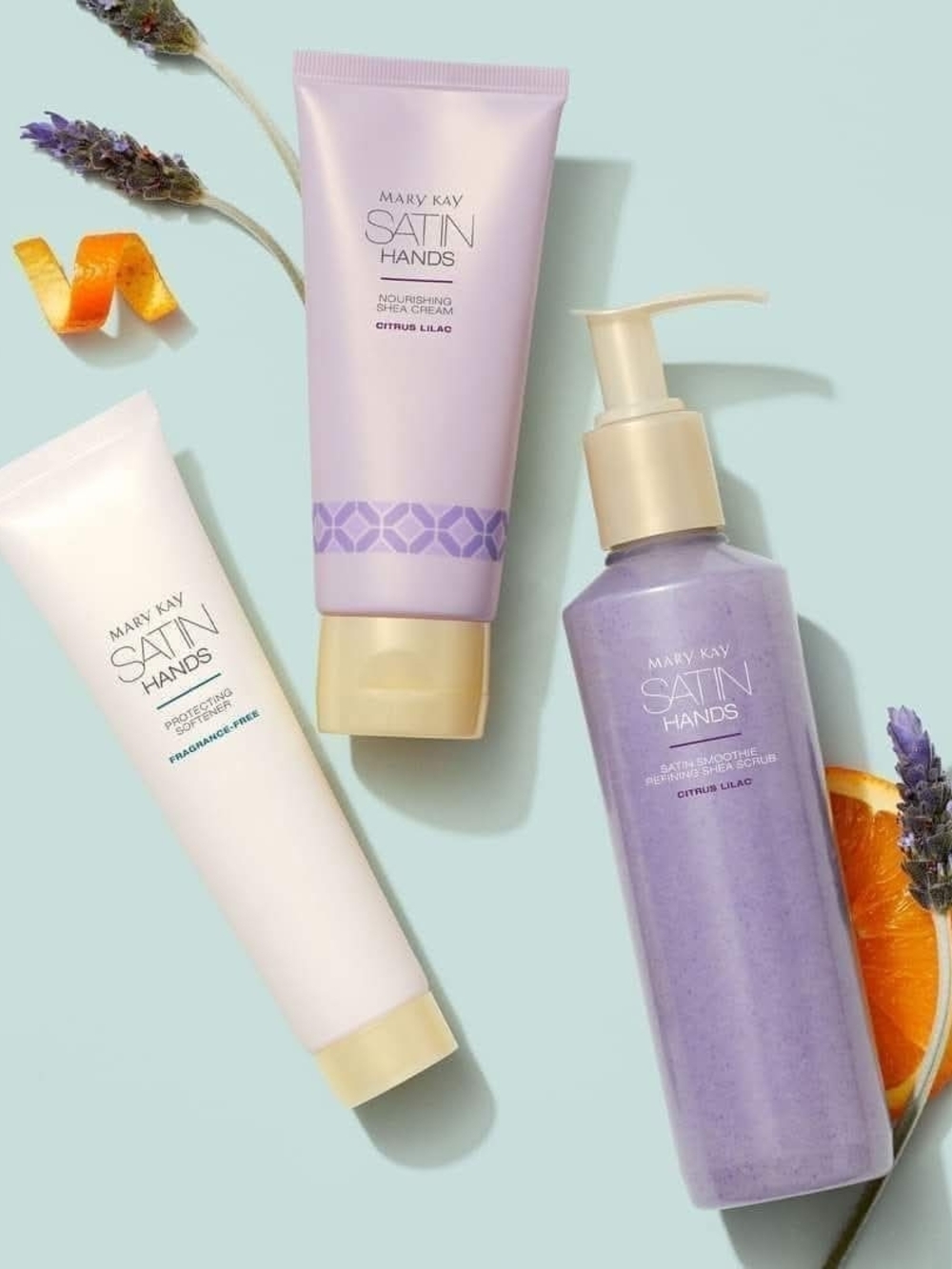 Mary Kay Satin Hands Set - Lavender & Soft Cream - Picture 3 of 3